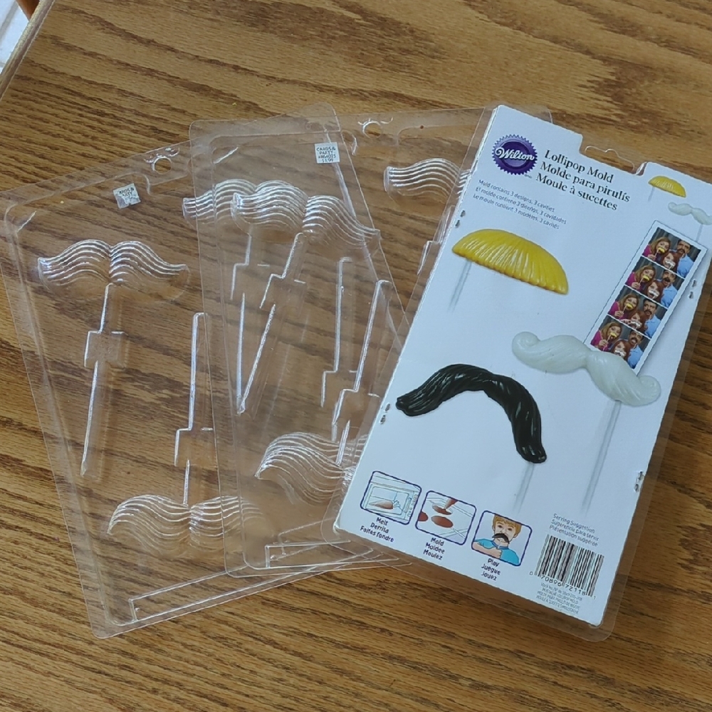 Wilton Mustache Lollipop Molds Set Of 3
